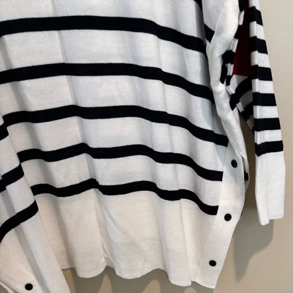 Striped Sweater with Heart Patch - Picture 5 of 9